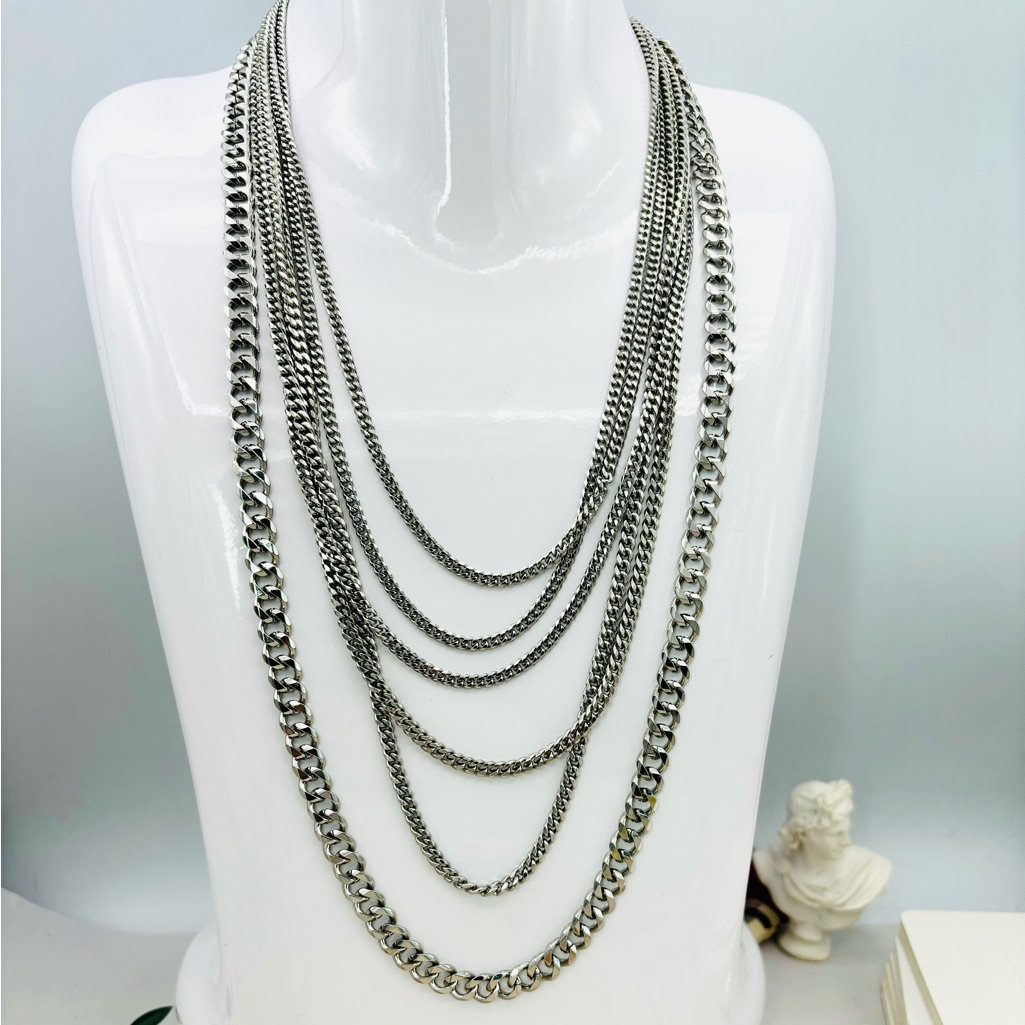Marc By Marc Jacobs Silver Tone Multi Strand Statement Necklace